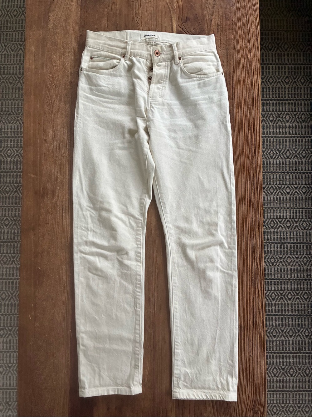 Taylor Stitch The Democratic Jean In Natural Organic Selvage Size 30”x31”